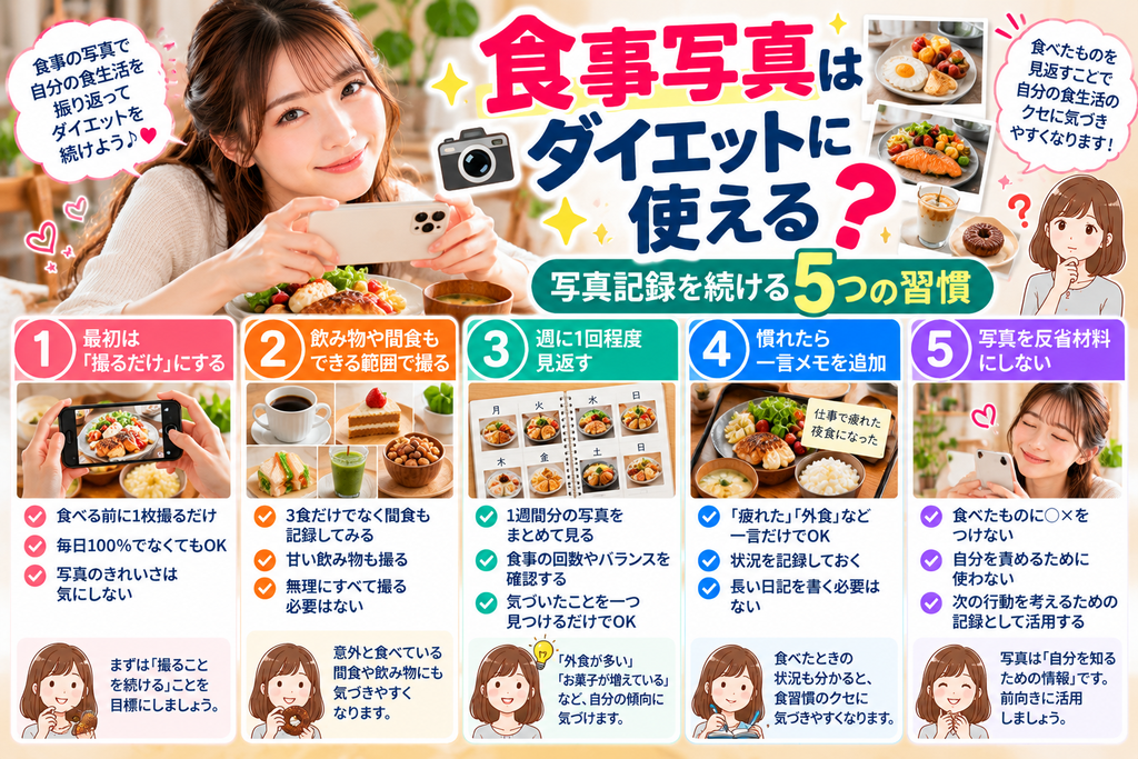 食事写真 ダイエットで続けたい5つの習慣
