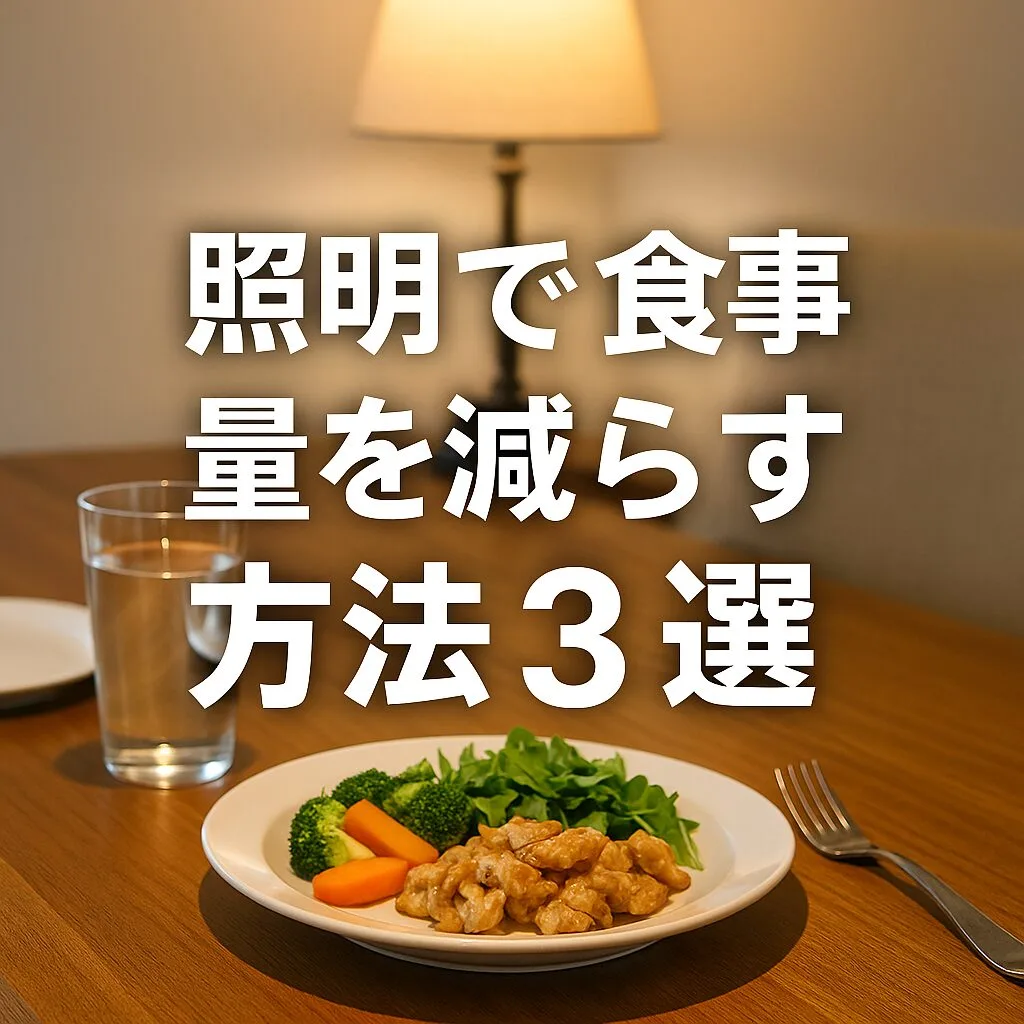 照明で食事量を減らす方法3選｜初心者でもできるダイエット環境の工夫