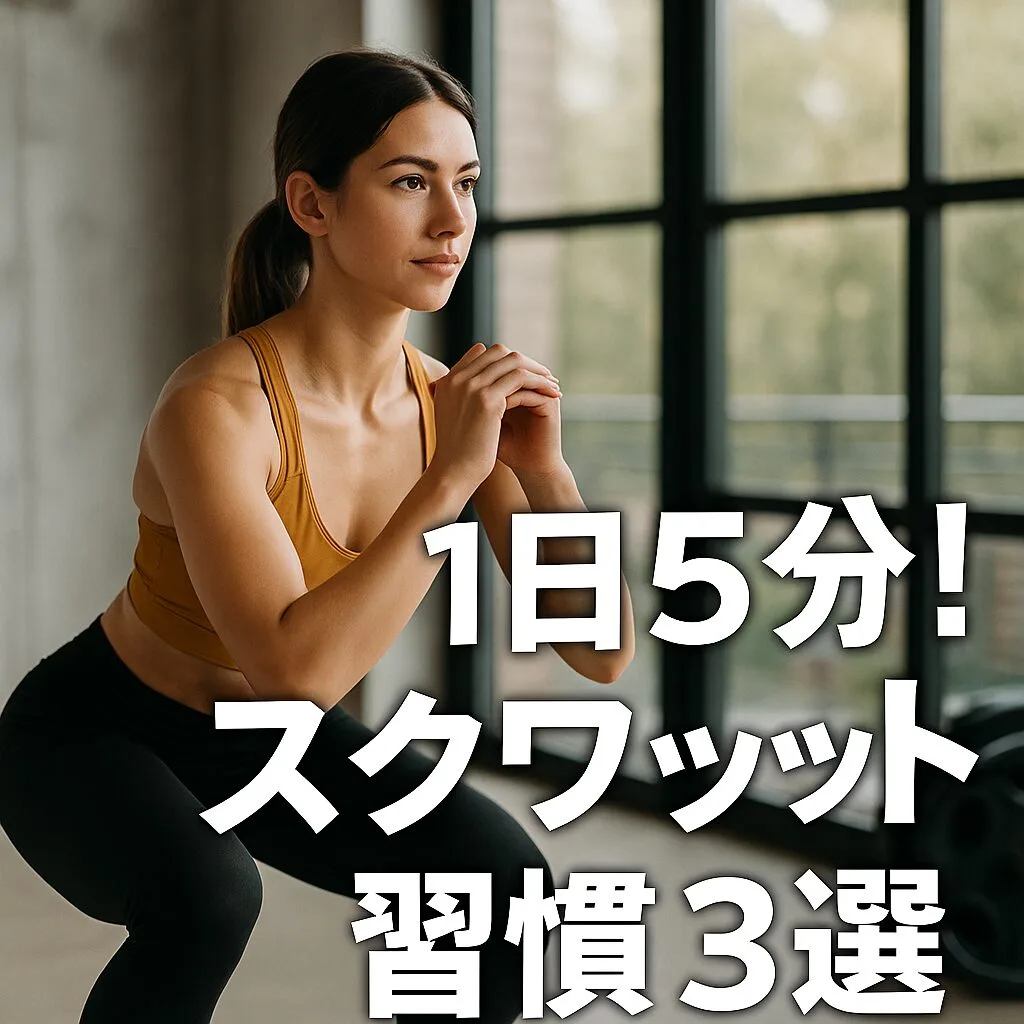 1日5分！スクワット習慣3選｜初心者向けダイエット法