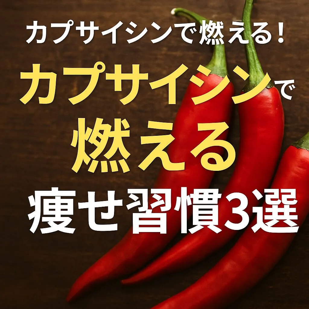 カプサイシンで燃える痩せ習慣3選｜初心者向けダイエット実践法
