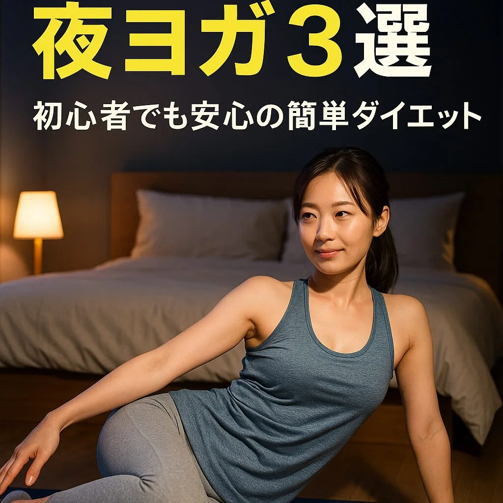 お腹がへこむ！夜ヨガ3選 ～初心者でも安心の簡単ダイエット～
