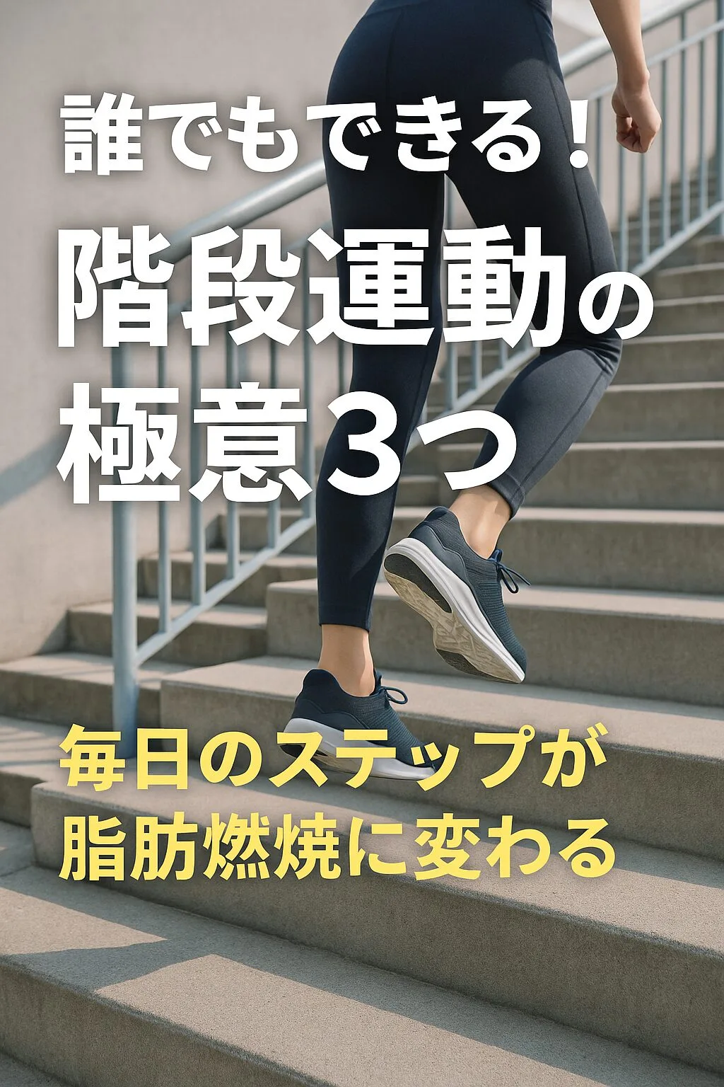 誰でもできる！階段運動の極意3つ ～毎日のステップが脂肪燃焼に変わる～