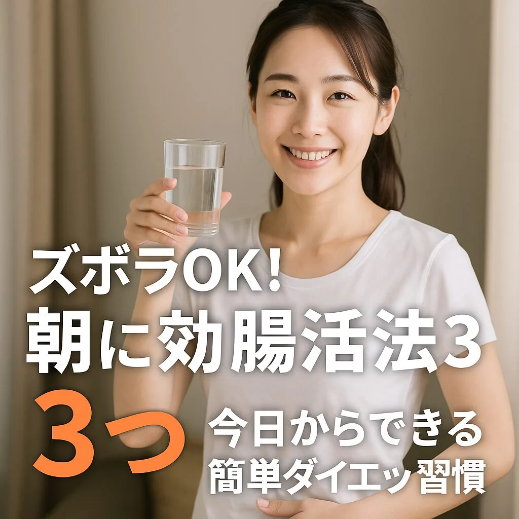ズボラOK！朝に効く腸活法3つ～今日からできる簡単ダイエット習慣～