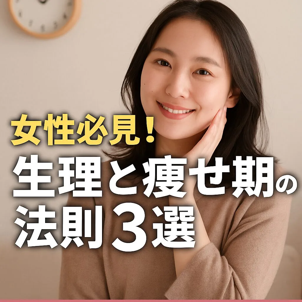 女性必見！生理と痩せ期の法則3選