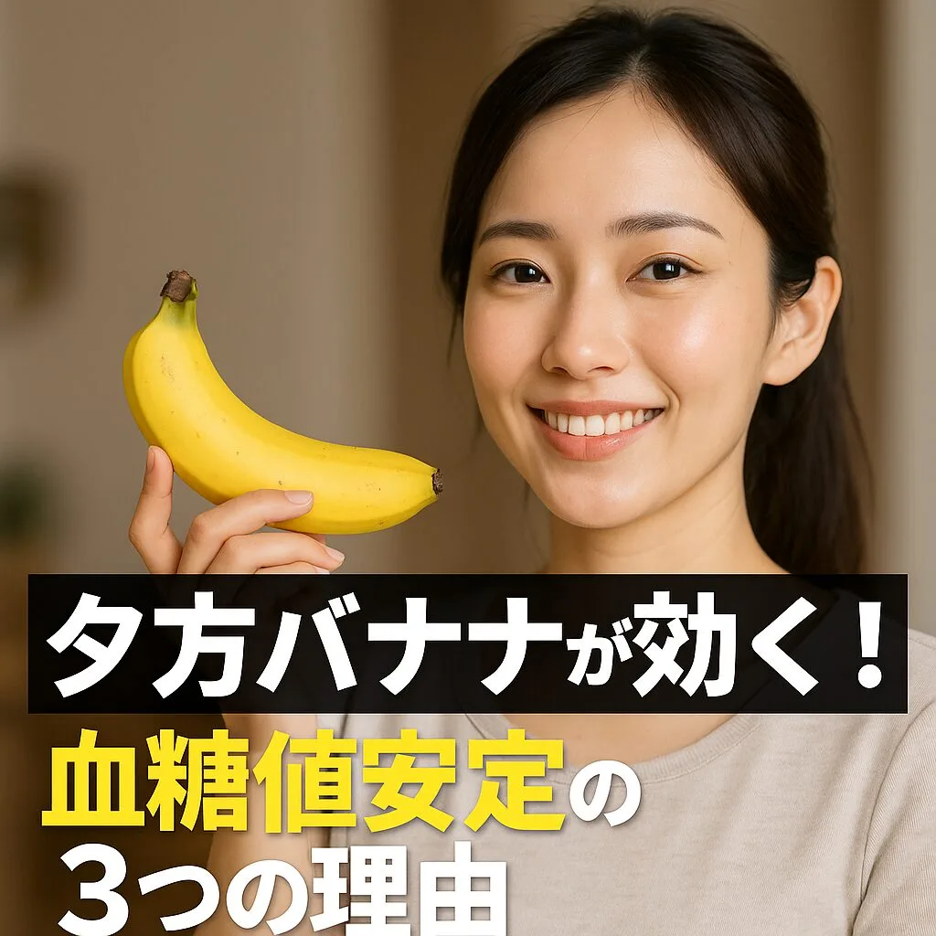 夕方バナナが効く！血糖値安定の3つの理由