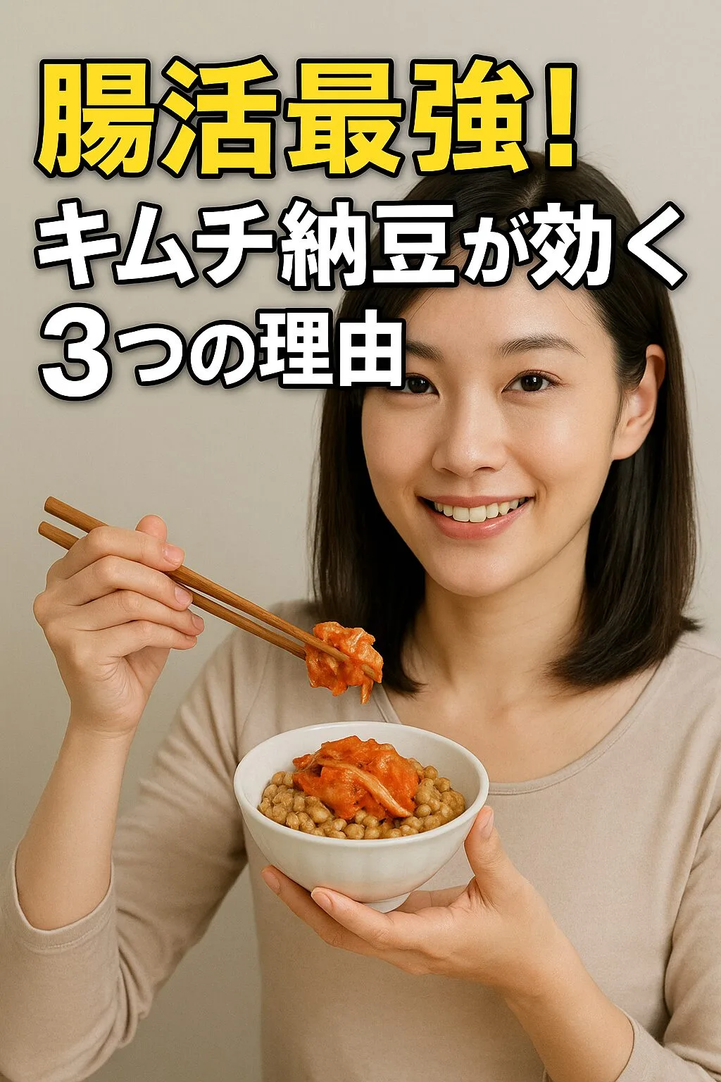 腸活最強！キムチ納豆が効く3つの理由
