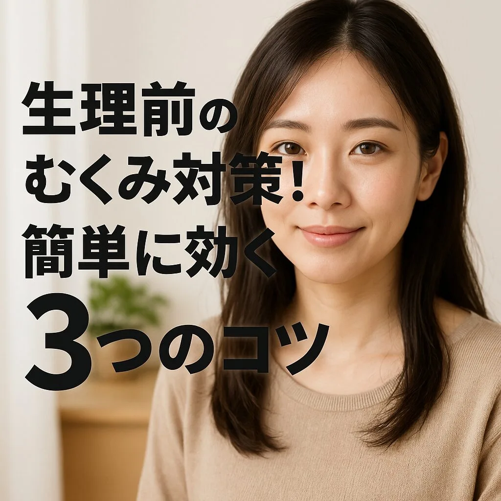 生理前のむくみ対策！簡単に効く3つのコツ