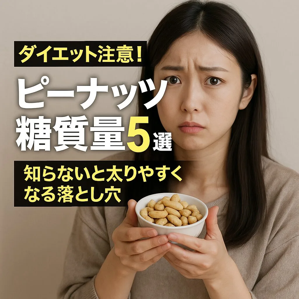 ダイエット注意！ピーナッツ糖質量5選｜知らないと太りやすくなる落とし穴