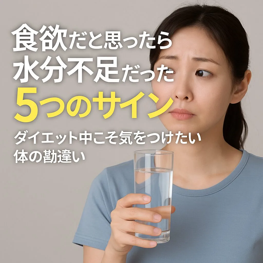 食欲だと思ったら水分不足だった5つのサイン｜ダイエット中こそ気をつけたい体の勘違い