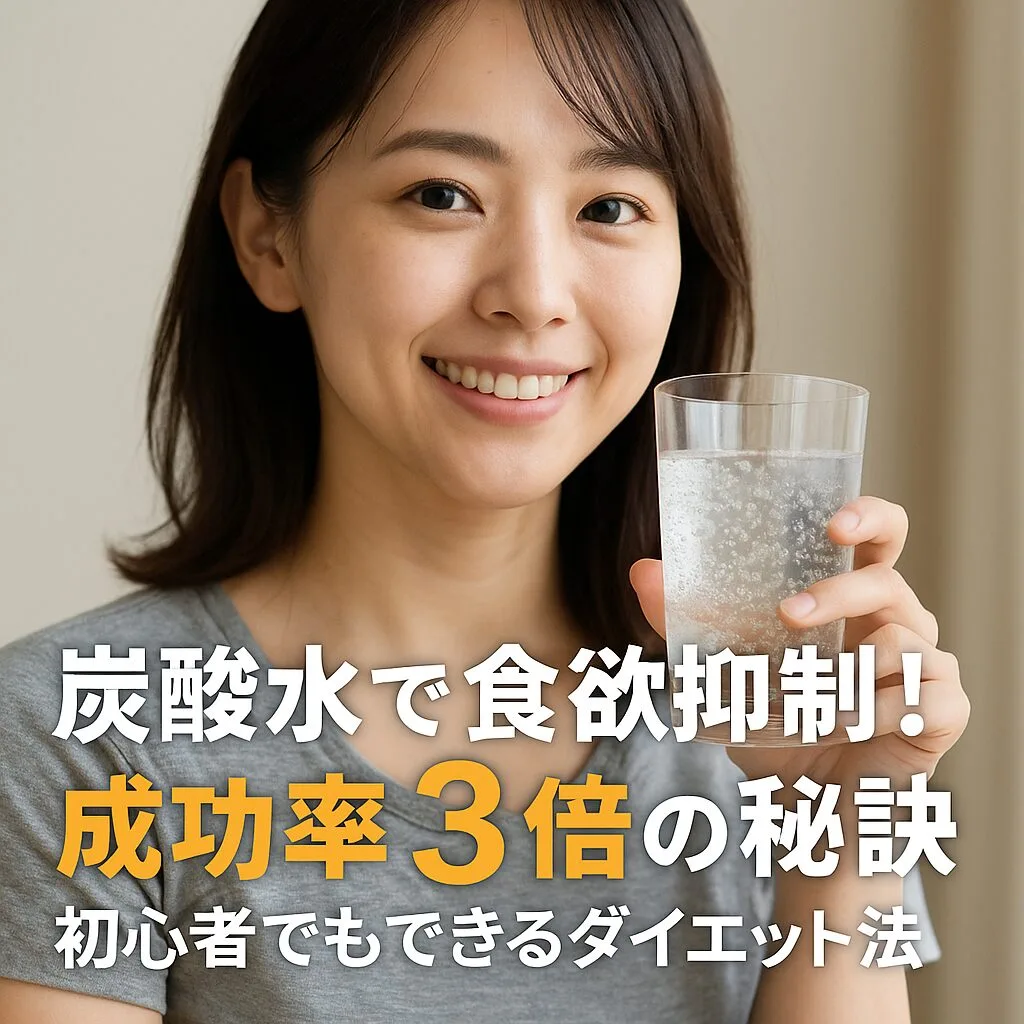 炭酸水で食欲抑制！成功率3倍の秘訣｜初心者でもできるダイエット法
