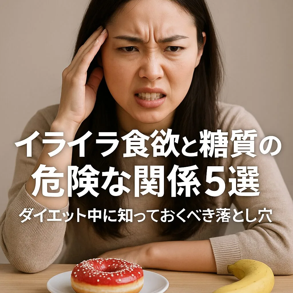 イライラ食欲と糖質の危険な関係5選｜ダイエット中に知っておくべき落とし穴
