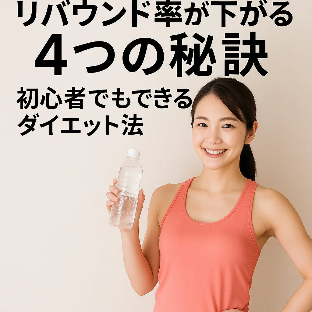 リバウンド率が下がる4つの秘訣｜初心者でもできるダイエット法