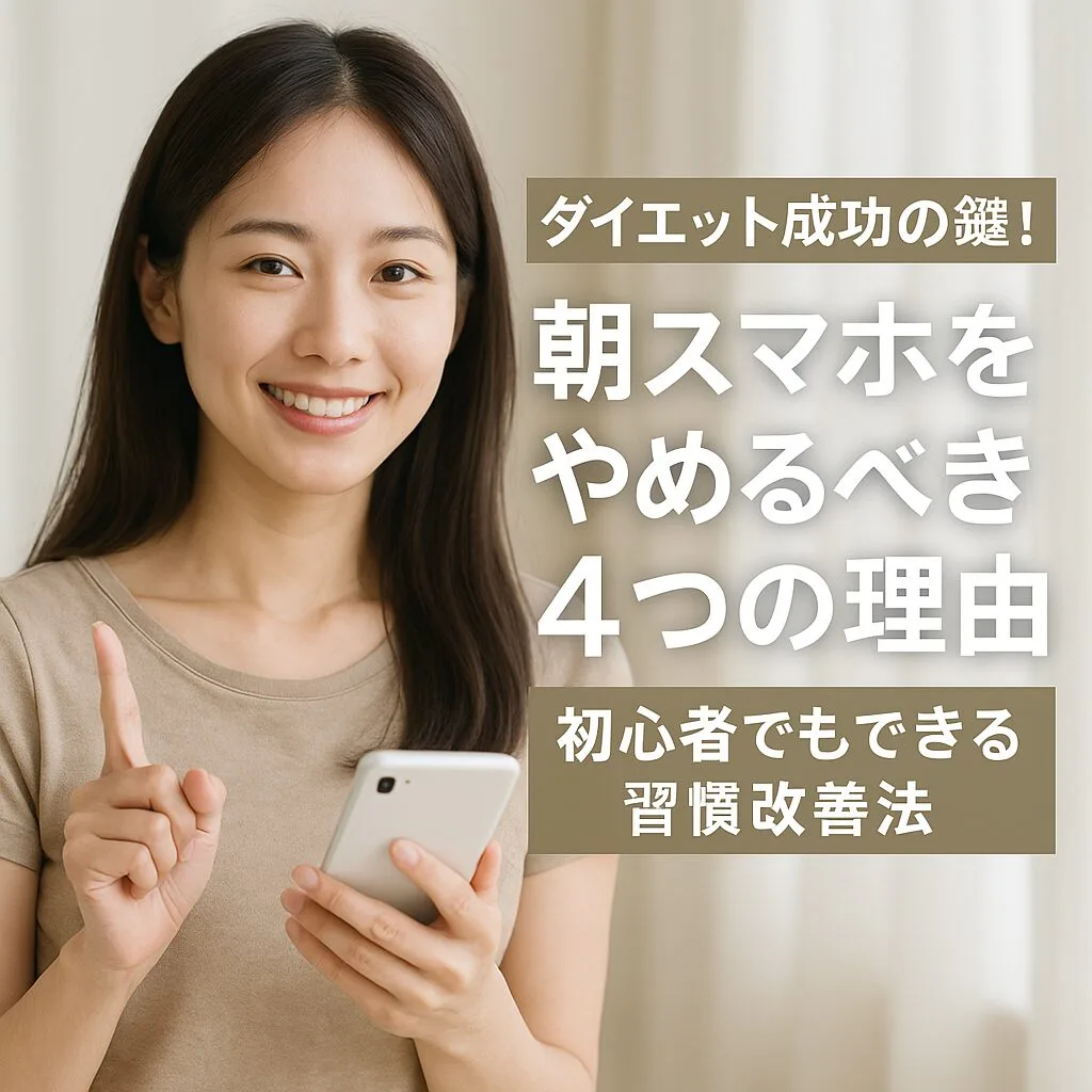 ダイエット成功の鍵！朝スマホをやめるべき4つの理由｜初心者でもできる習慣改善法