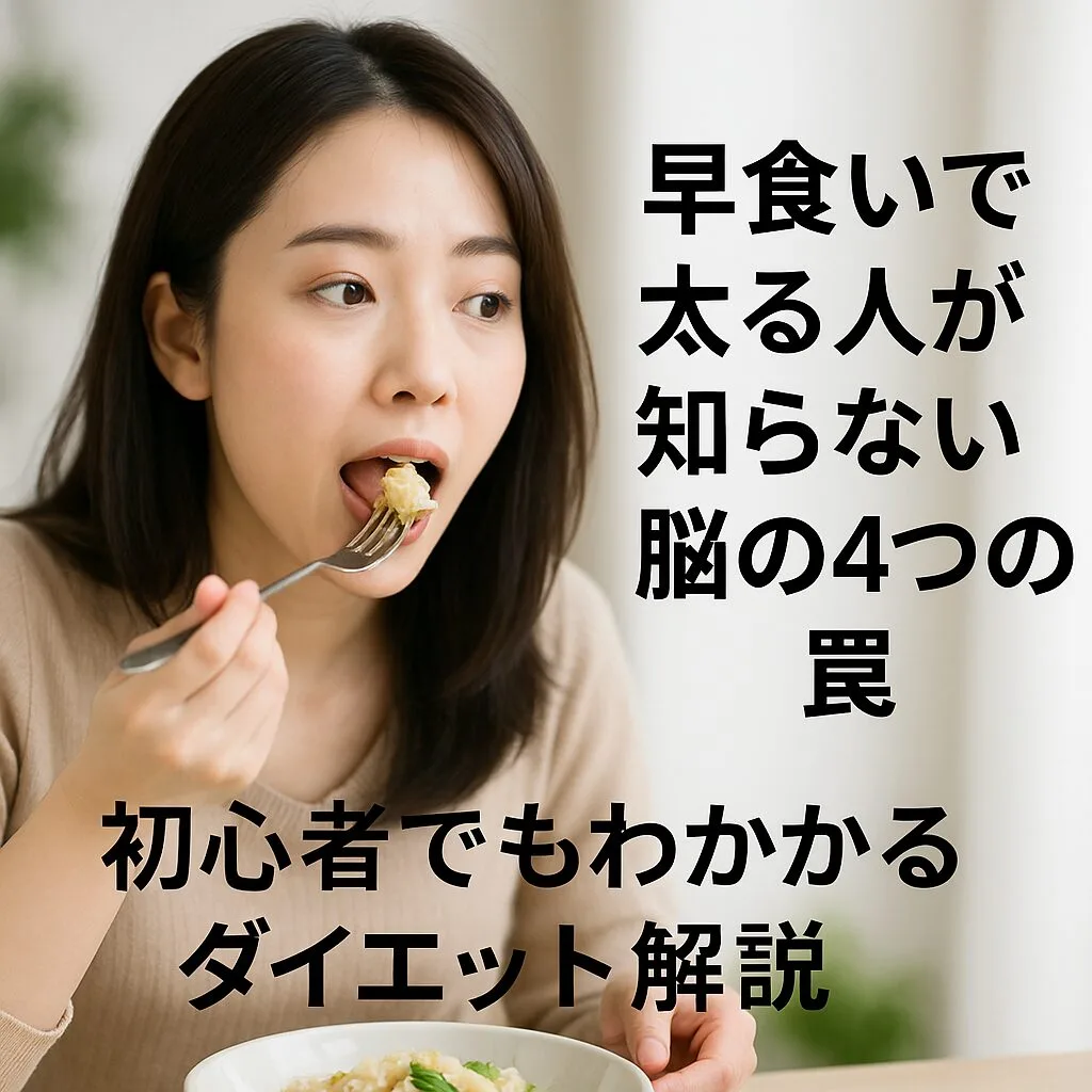 早食いで太る人が知らない脳の4つの罠｜初心者でもわかるダイエット解説