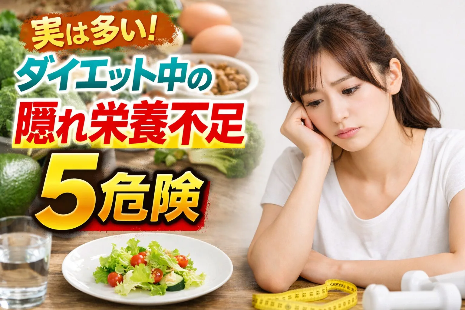 実は多い！ダイエット中の隠れ栄養不足5危険