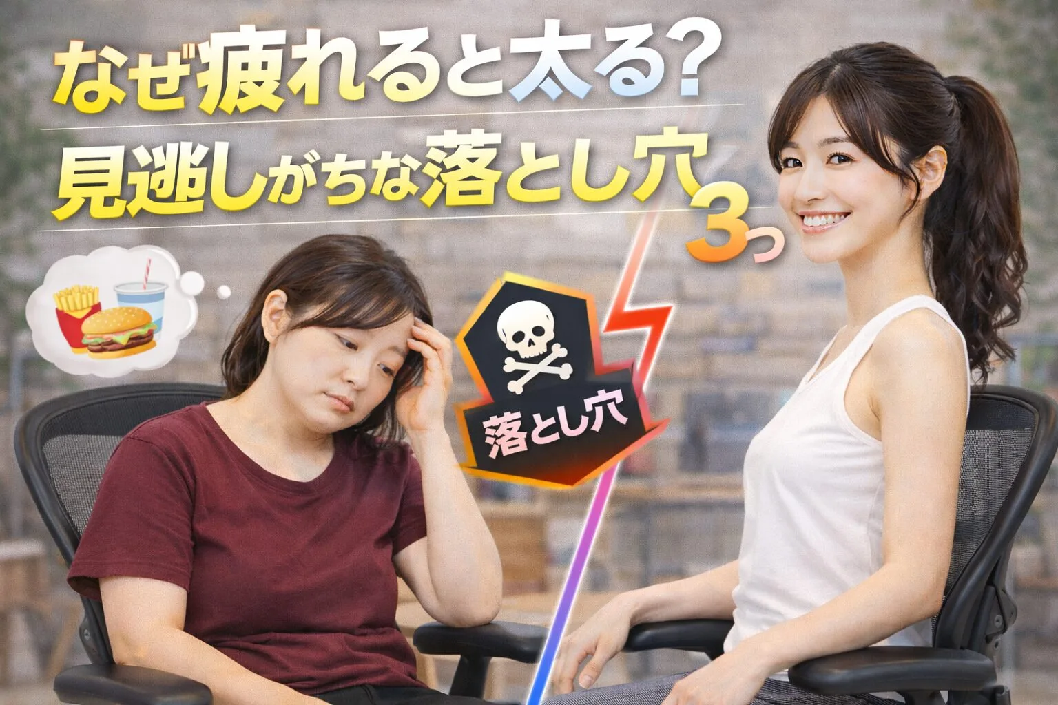 なぜ疲れると太る？見逃しがちな落とし穴3つ