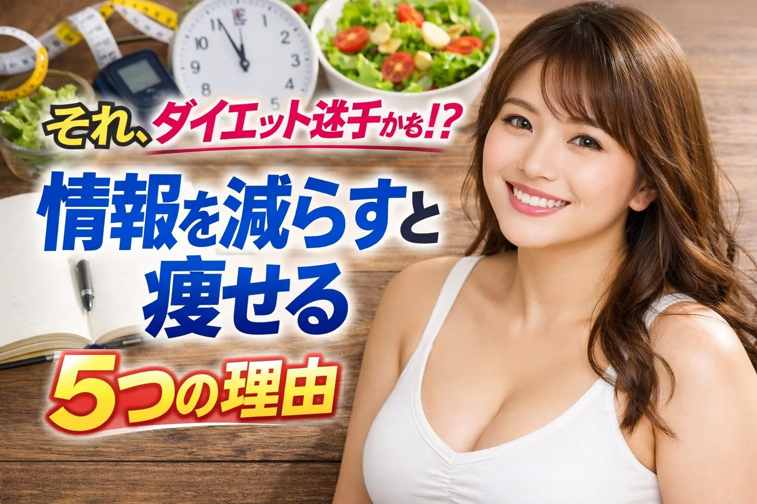 それ、ダイエット迷子かも！？情報を減らすと痩せる5つの理由
