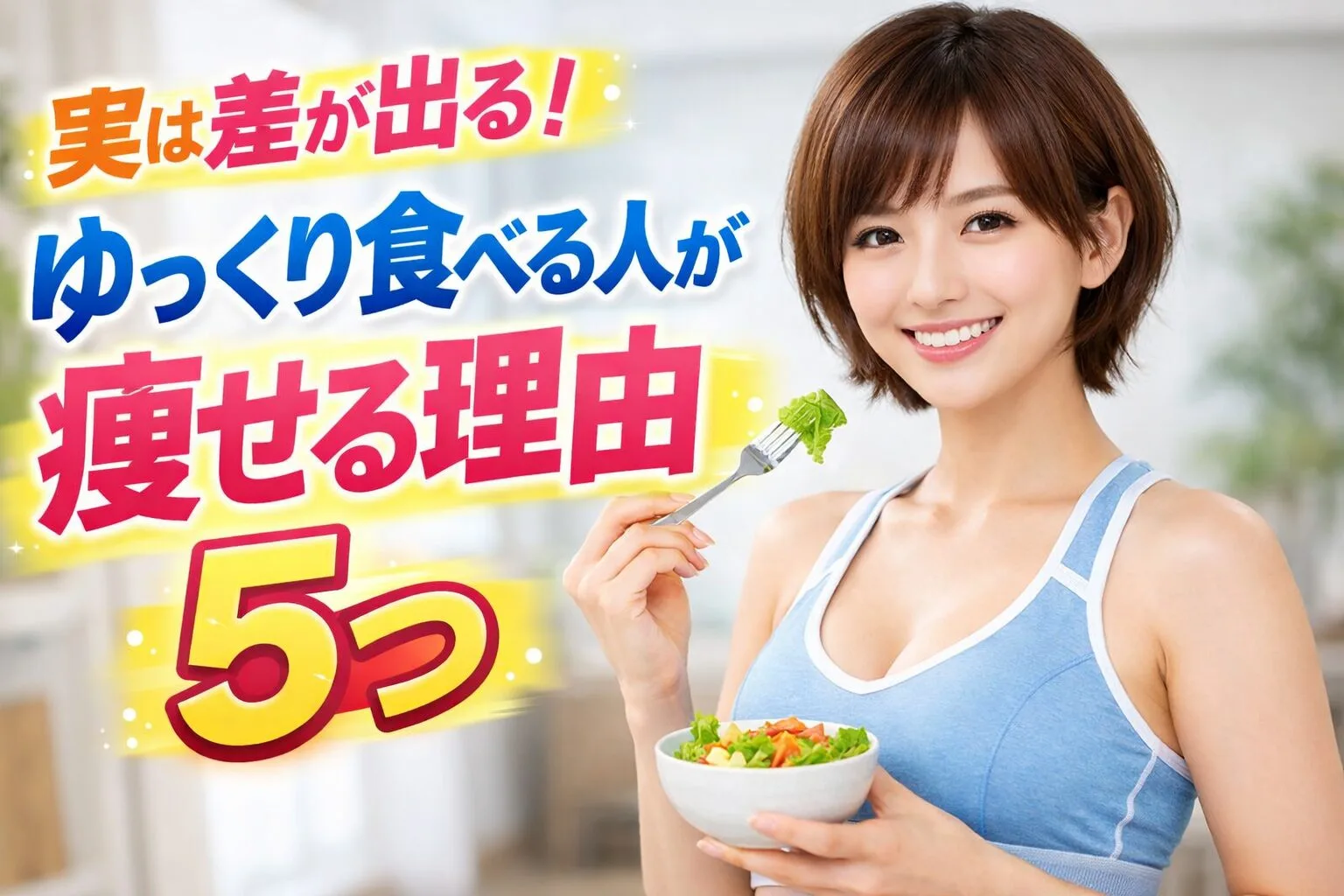 実は差が出る！ゆっくり食べる人が痩せる理由5つ