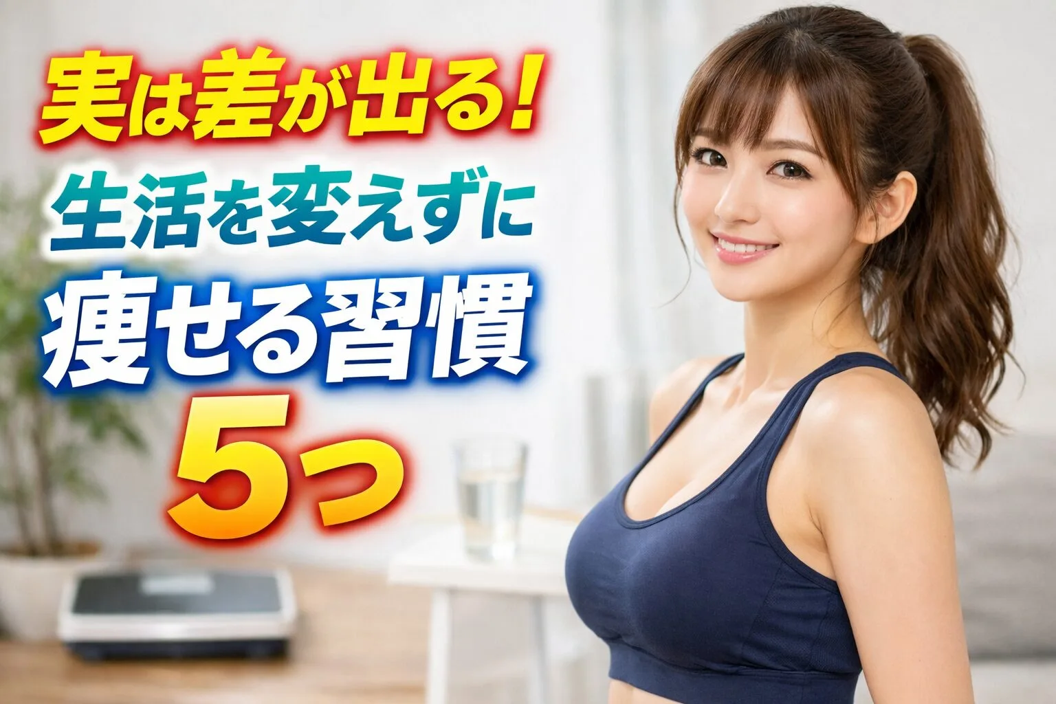 実は差が出る！生活を変えずに痩せる習慣5つ