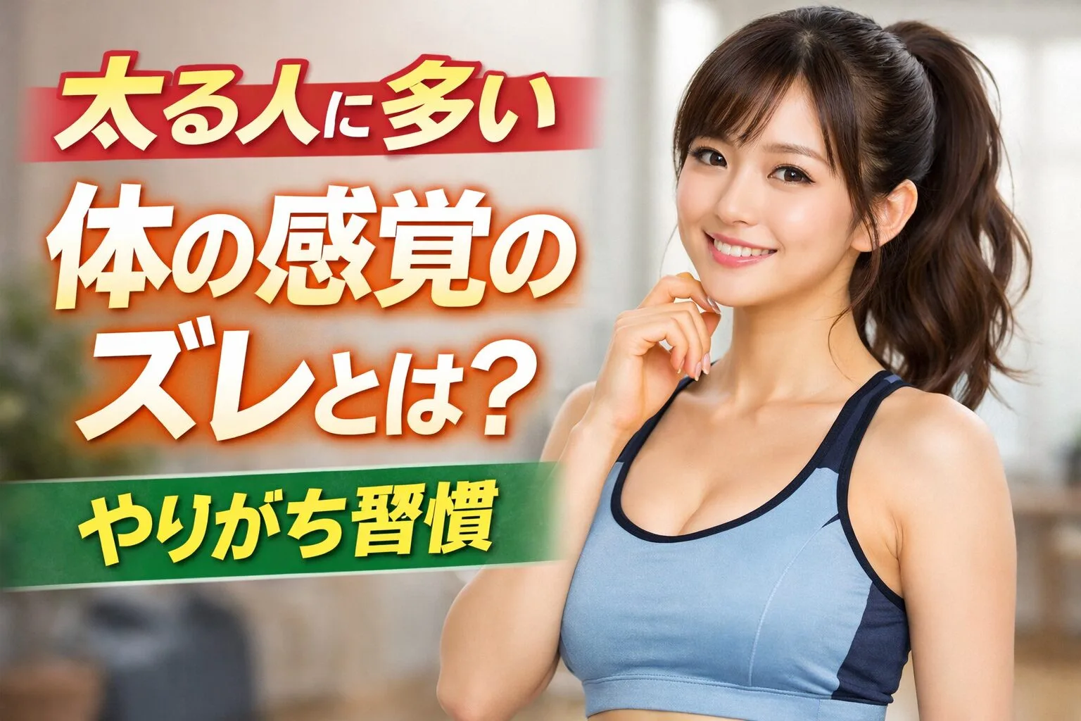 太る人に多い体の感覚のズレとは？｜やりがち習慣