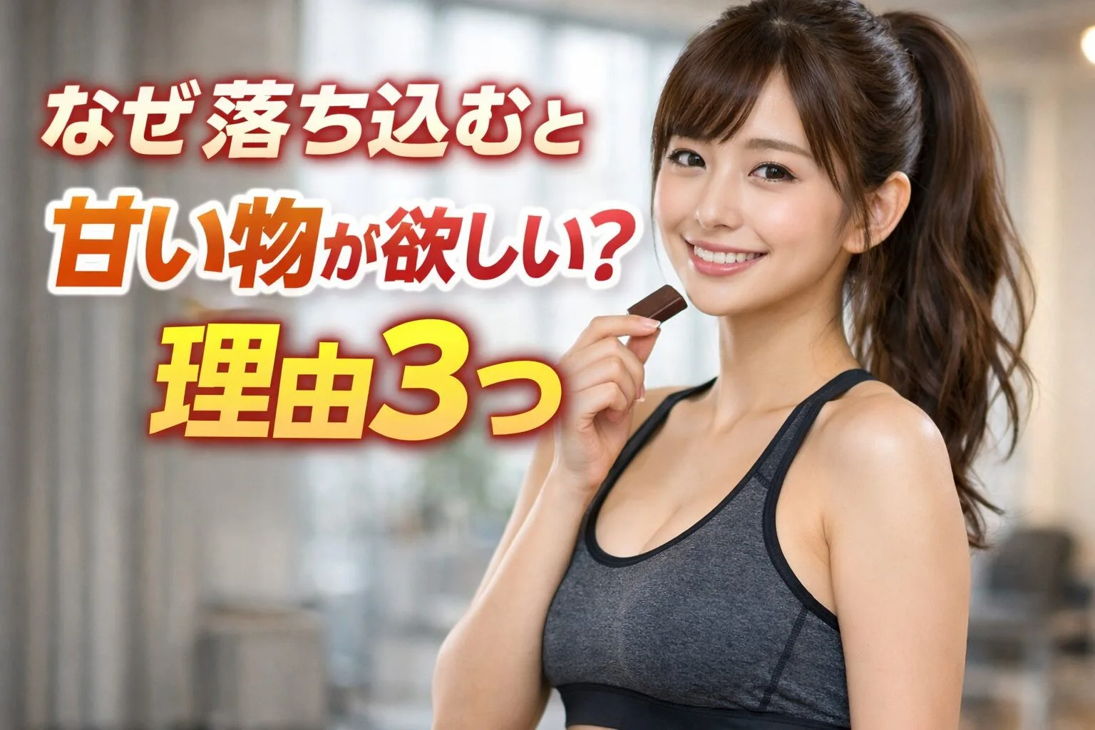 なぜ落ち込むと甘い物が欲しい？理由3つ