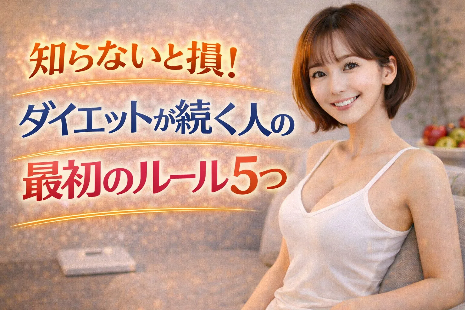 知らないと損！ダイエットが続く人の最初のルール5つ