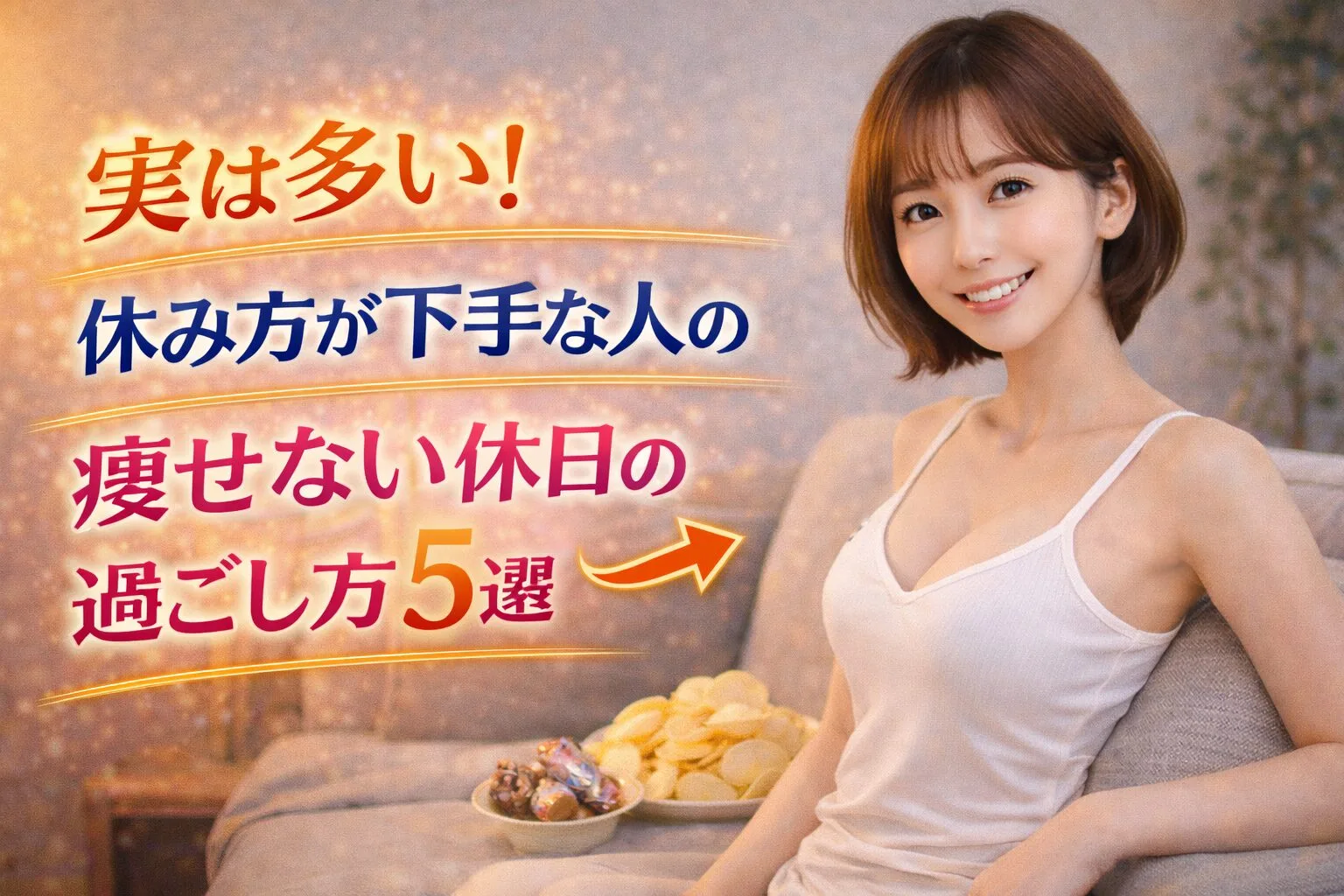 実は多い！休み方が下手な人の痩せない休日の過ごし方5選