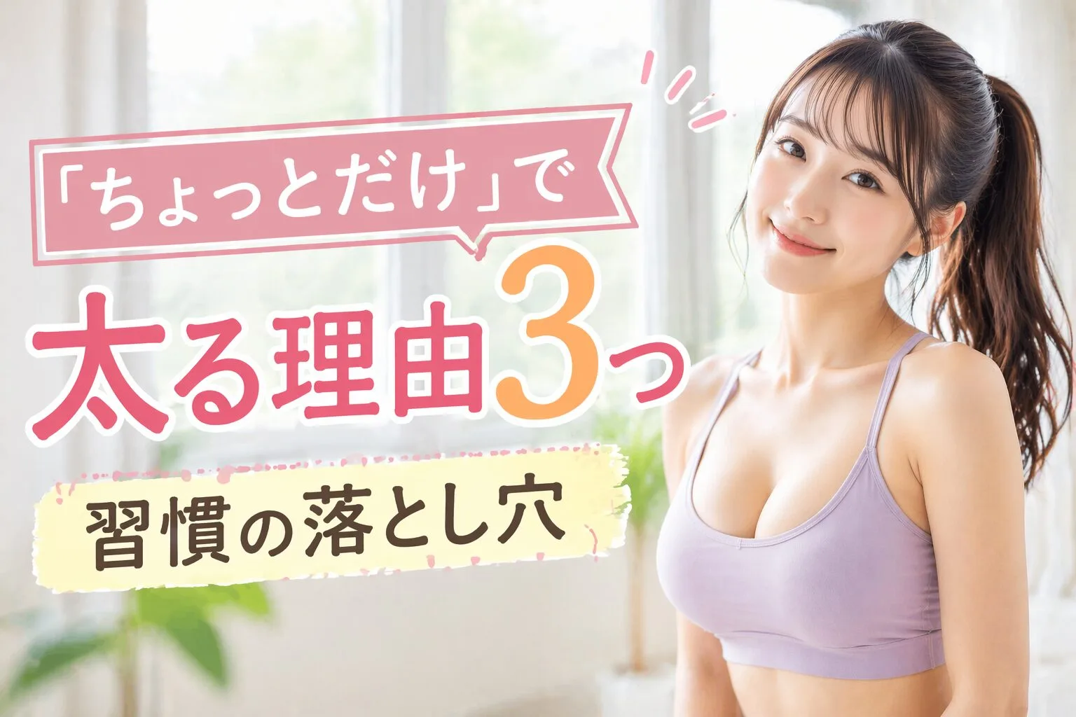 「ちょっとだけ」で太る理由3つ｜習慣の落とし穴