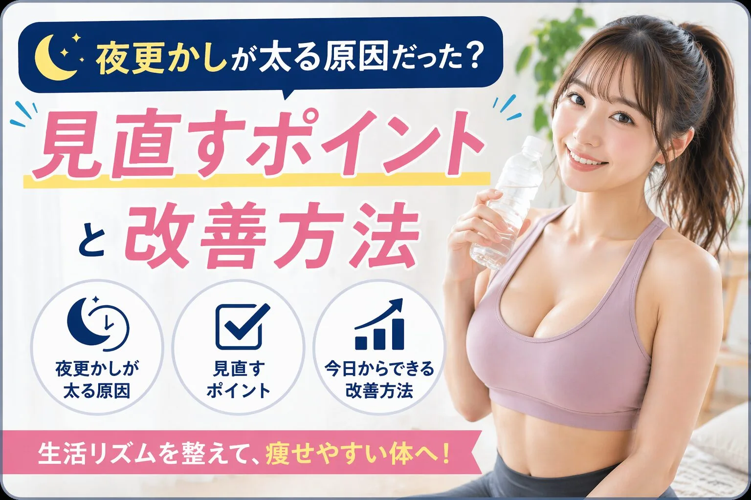 夜更かしが太る原因だった？見直すポイントと改善方法