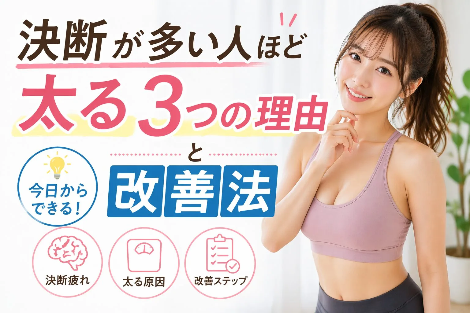 決断が多い人ほど太る3つの理由と改善法