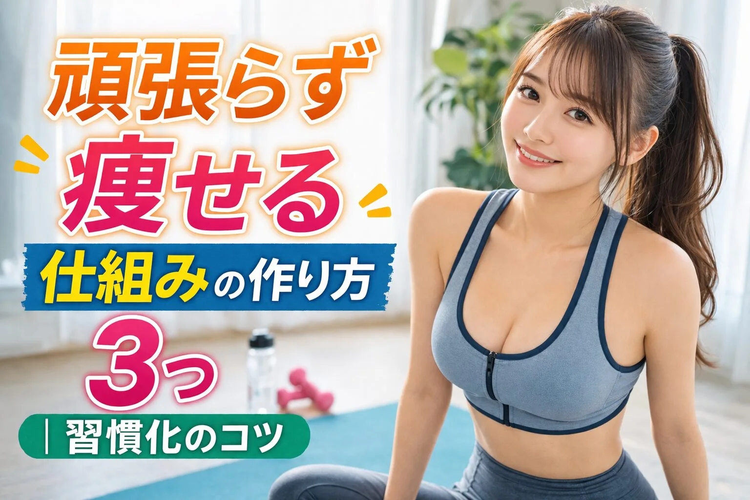 頑張らず痩せる仕組みの作り方3つ｜習慣化のコツ