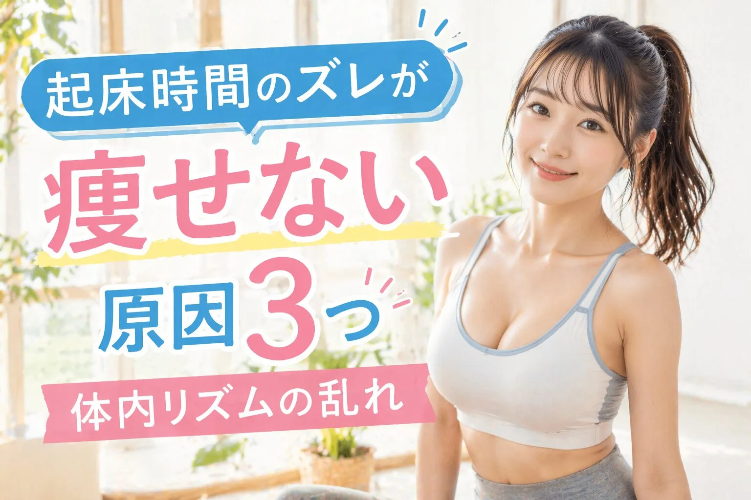 起床時間のズレが痩せない原因3つ｜体内リズムの乱れ