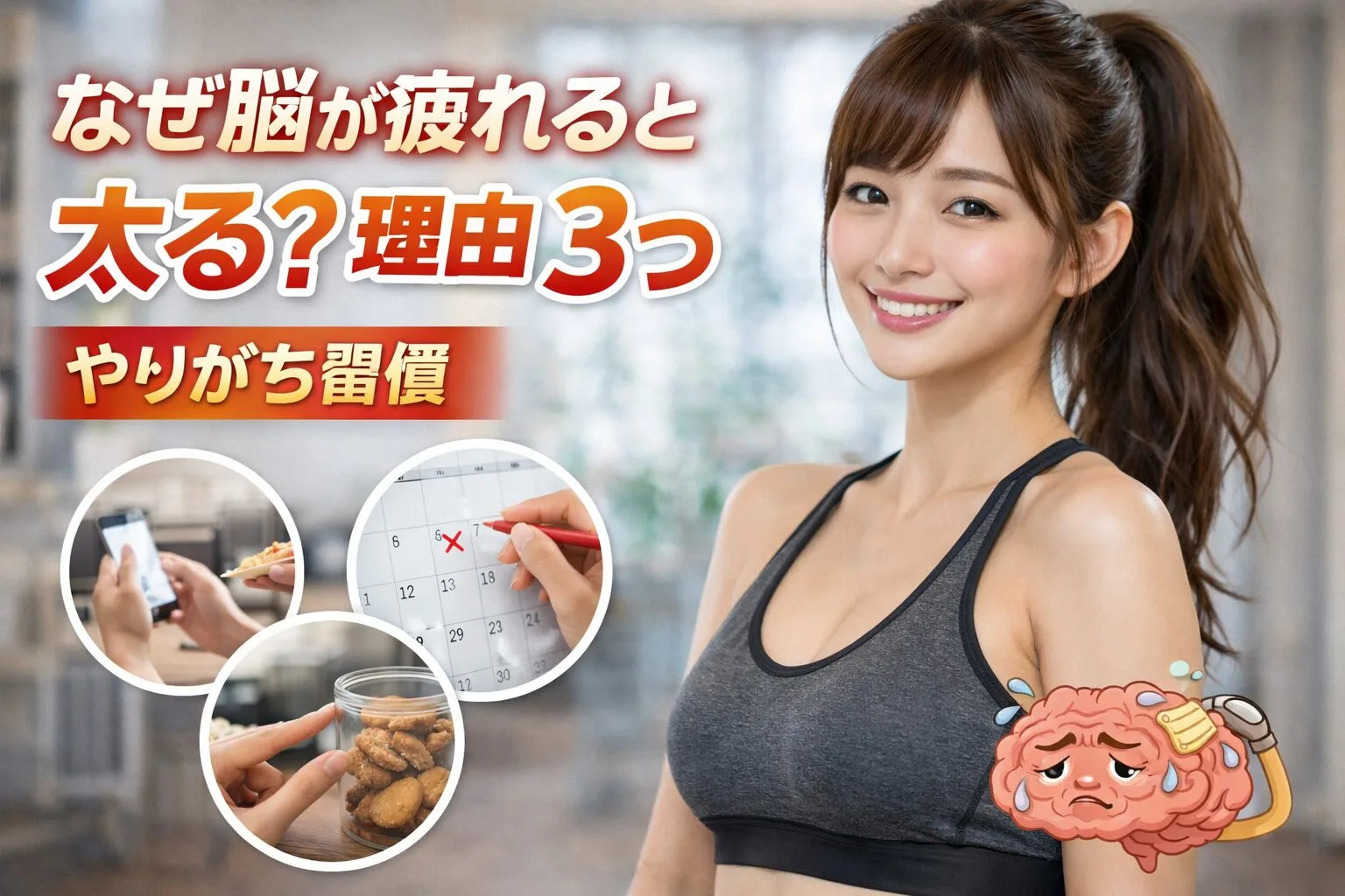 なぜ脳が疲れると太る？理由3つ｜やりがち習慣