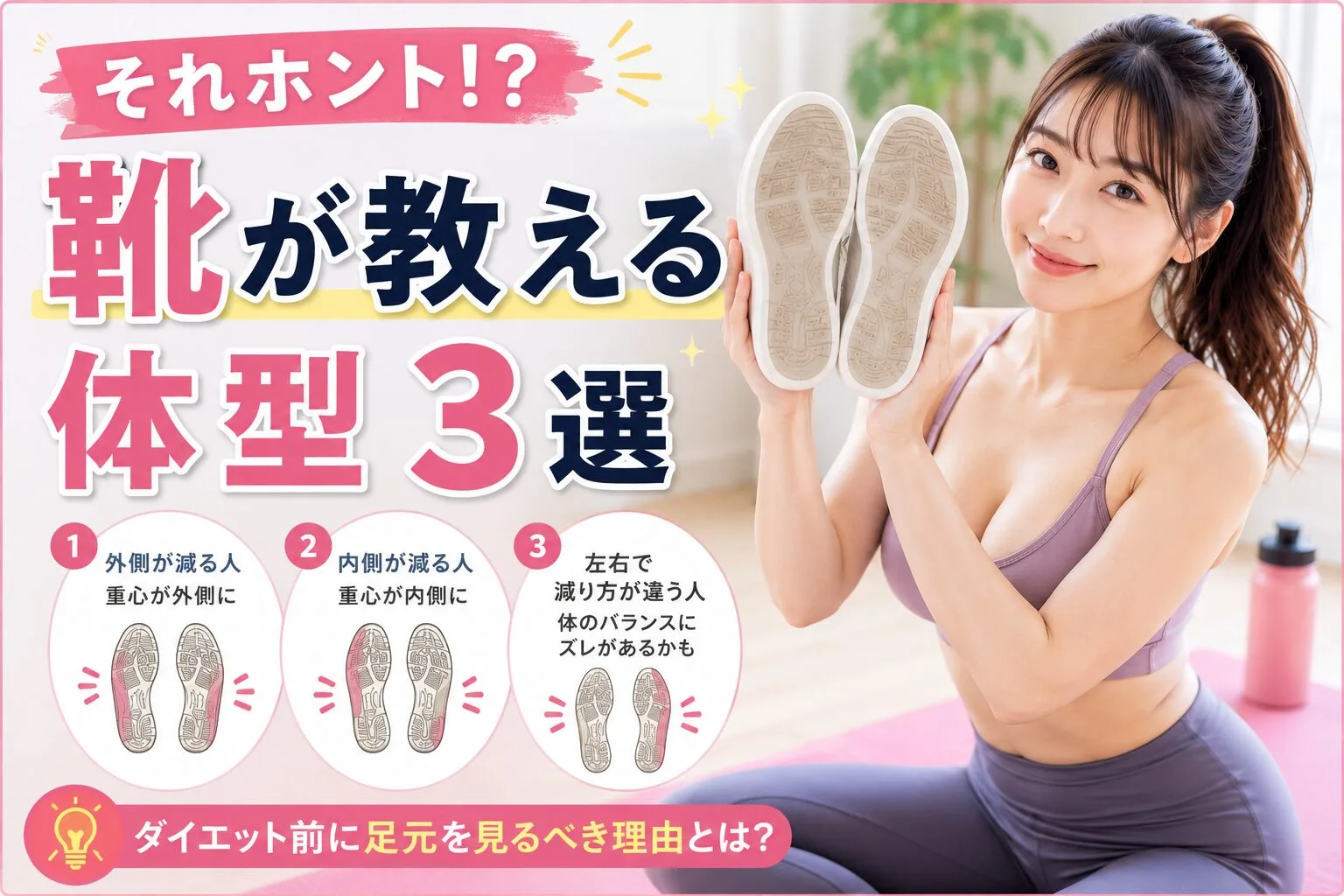 それホント！？靴が教える体型3選｜ダイエット前に足元を見るべき理由とは？