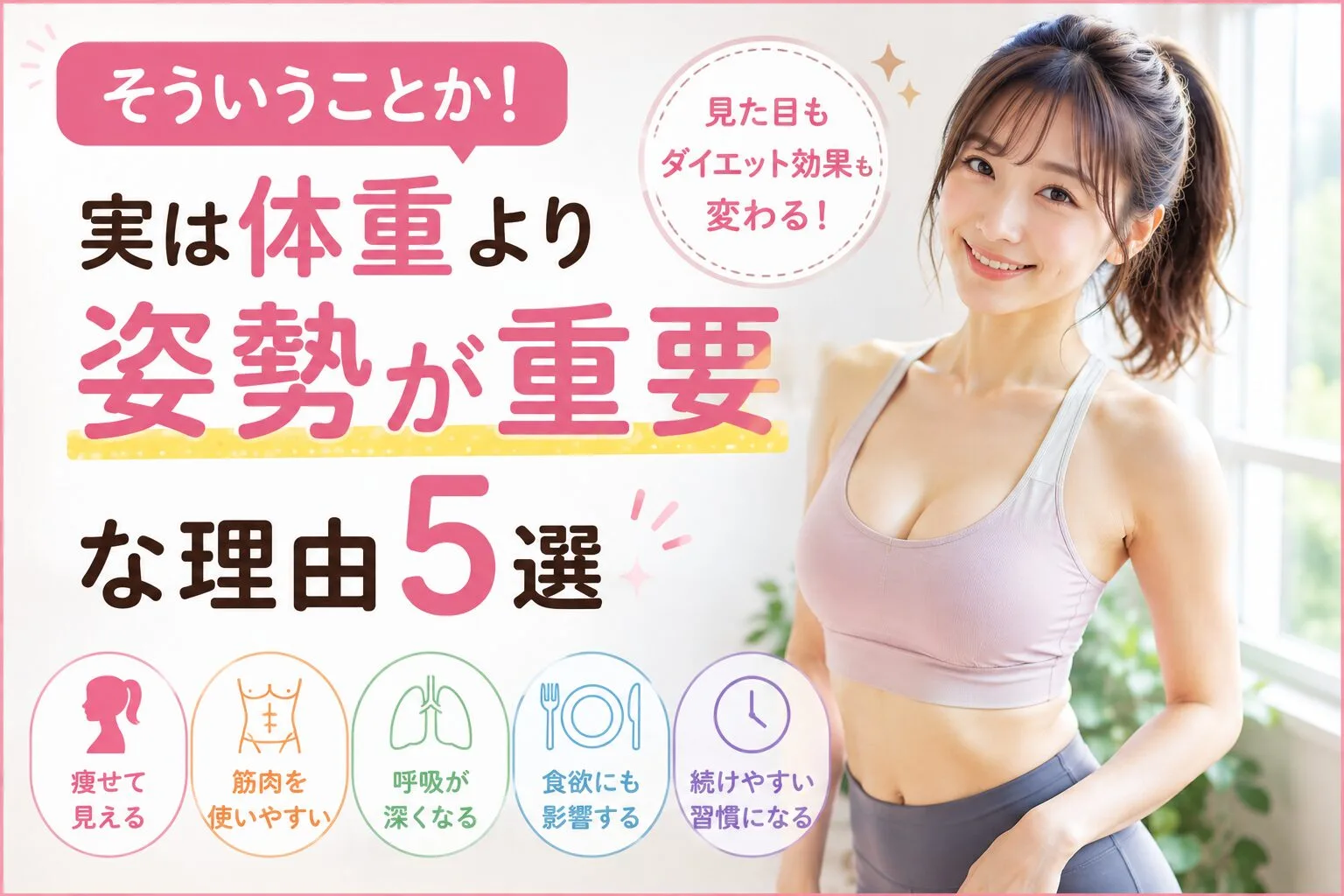 そういうことか！実は体重より姿勢が重要な理由5選
