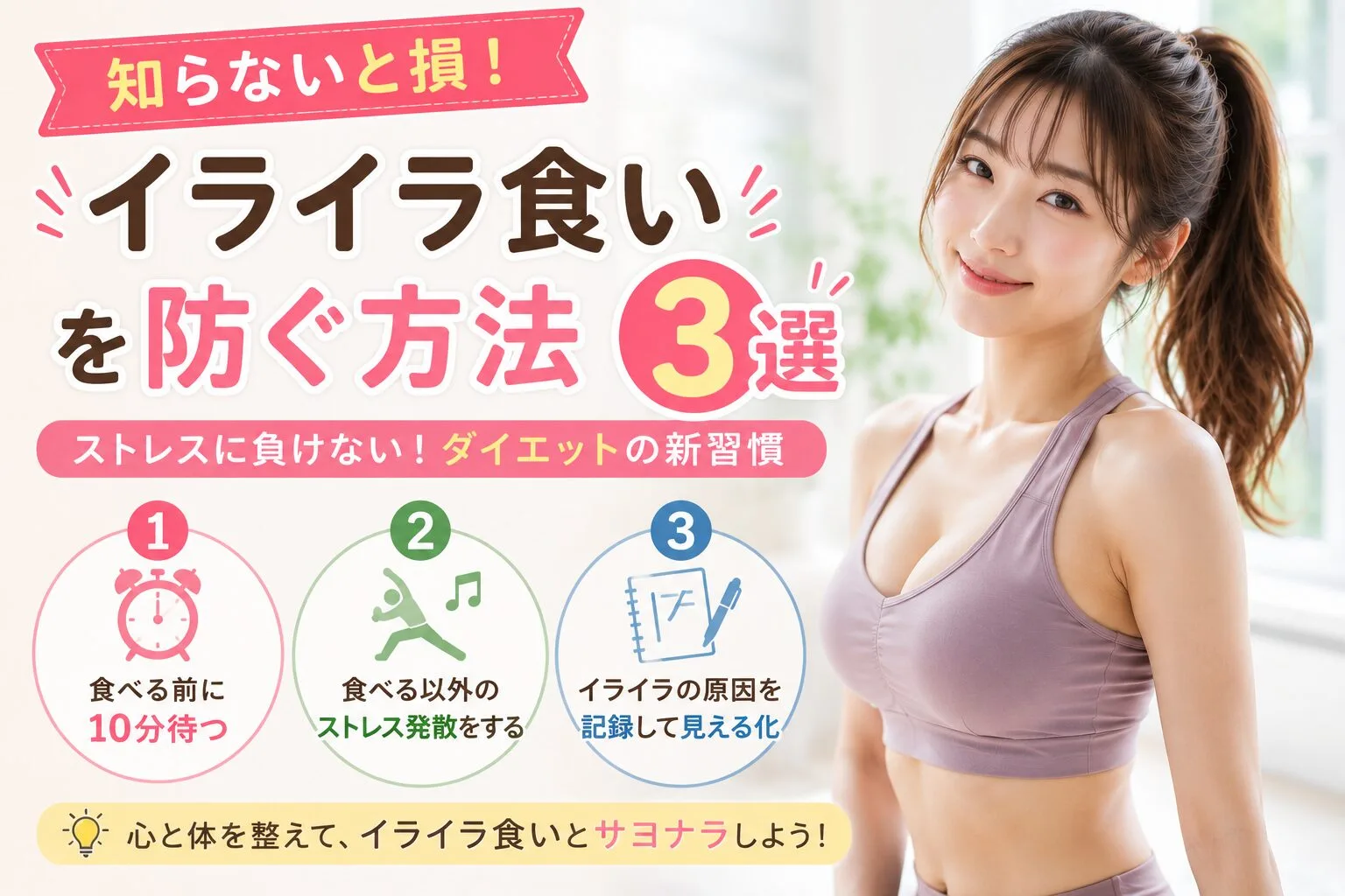 知らないと損！イライラ食いを防ぐ方法3選