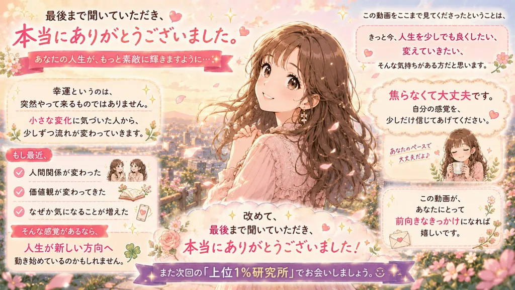 幸運は小さな変化への気づきから始まることを伝えるイラスト