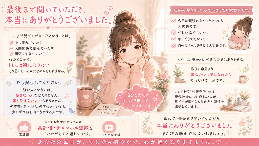 自分の心を守りながら自分のペースで進む大切さを伝えるイラスト