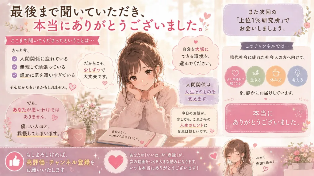 人間関係で悩む人へのメッセージイラスト